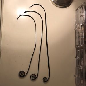 3 TASSELS: Rebecca Minkoff black leather tassels